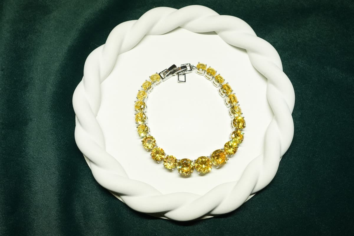Golden Radiance Tennis Bracelet - view 2