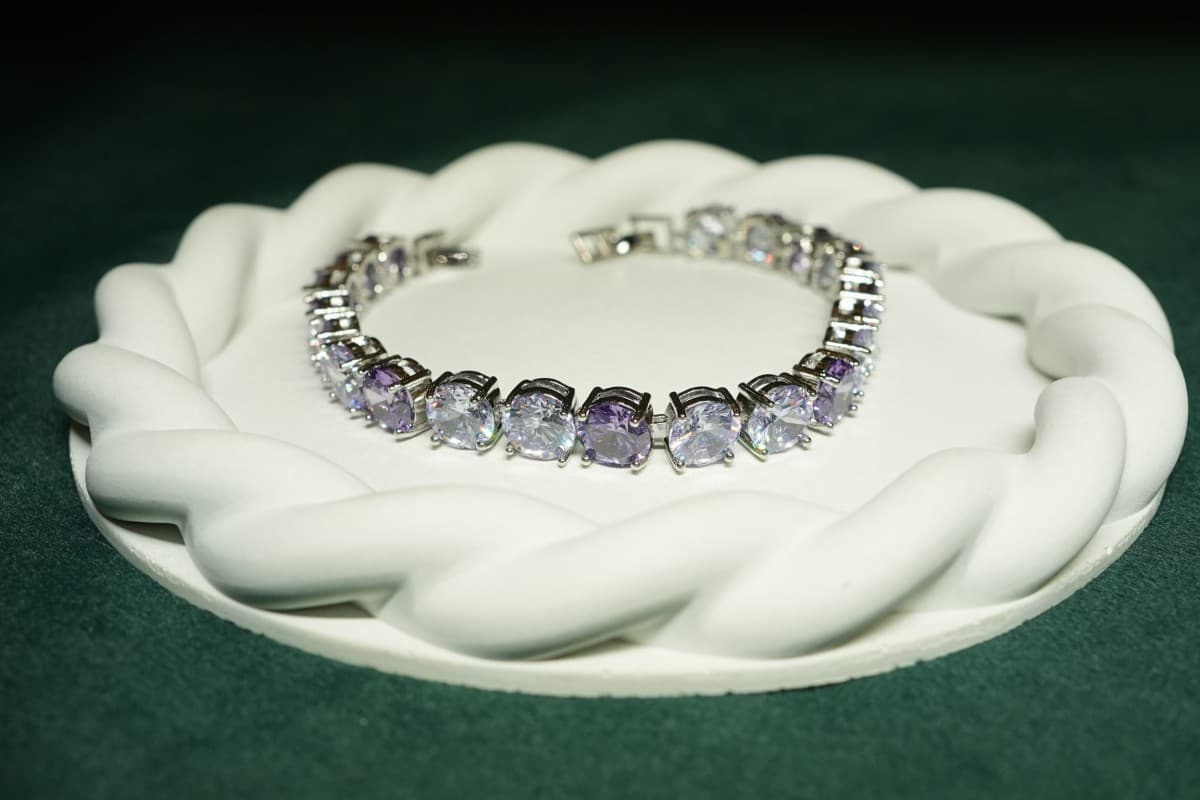 Lavender Luxe Tennis Bracelet - view 1