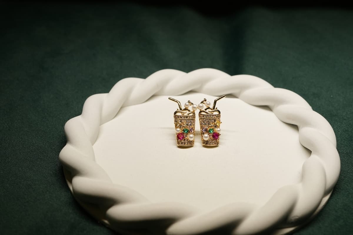 Sparkling Tumbler Earrings - view 1