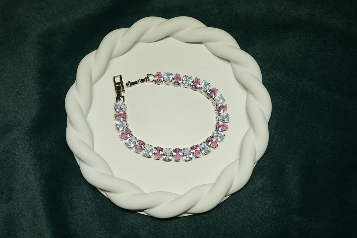 Blush & Crystal Harmony Tennis Bracelet - view 2