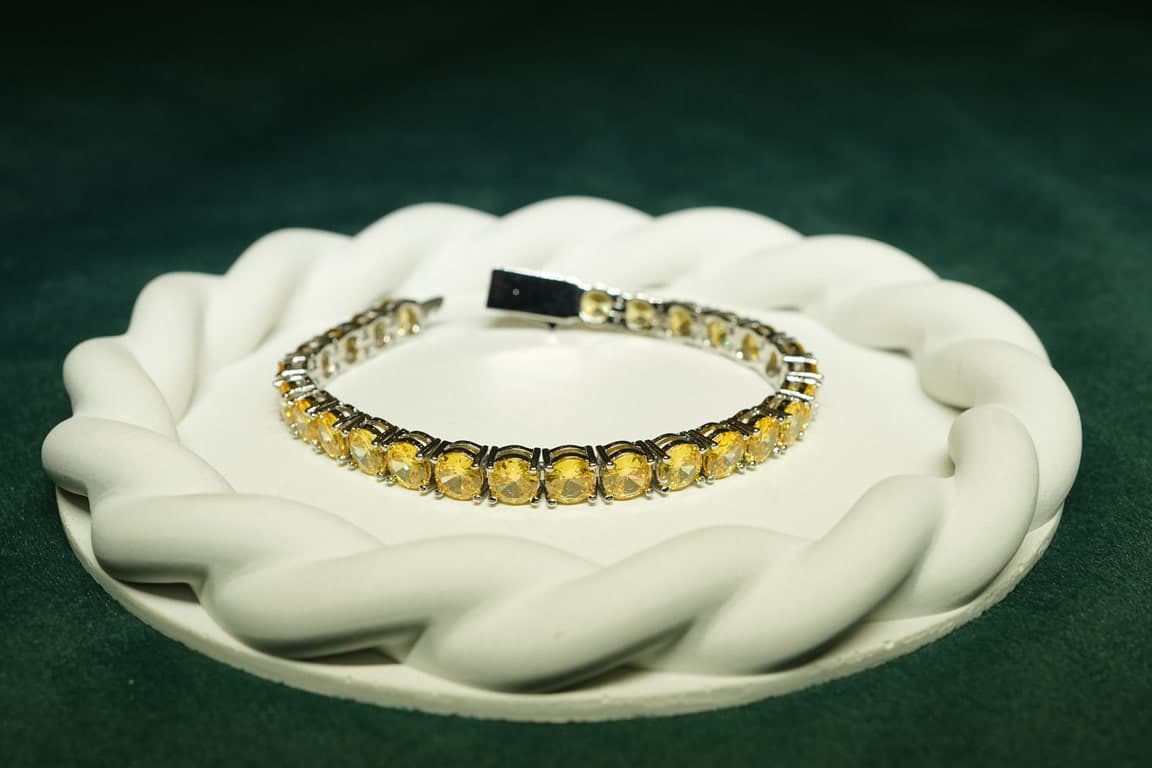 Golden Halo Tennis Bracelet - view 1