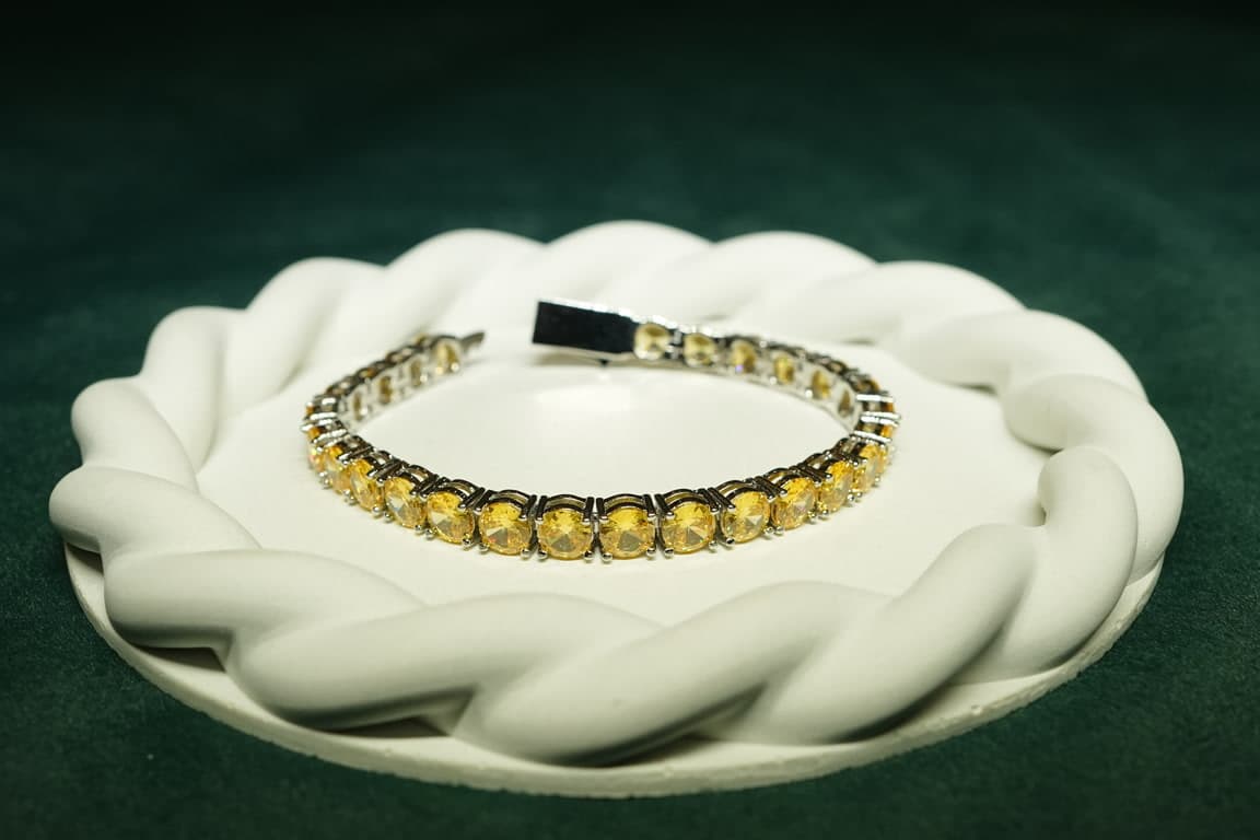Golden Halo Tennis Bracelet - view 2