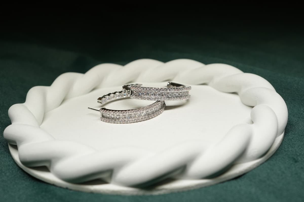 Celestia Pavé Hoops - view 1