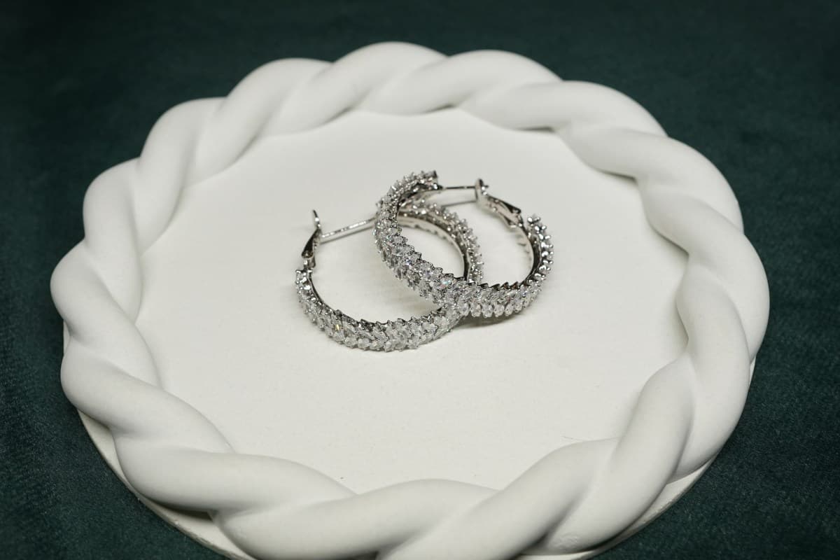 Eterna Crystal Cascade Hoops - view 2