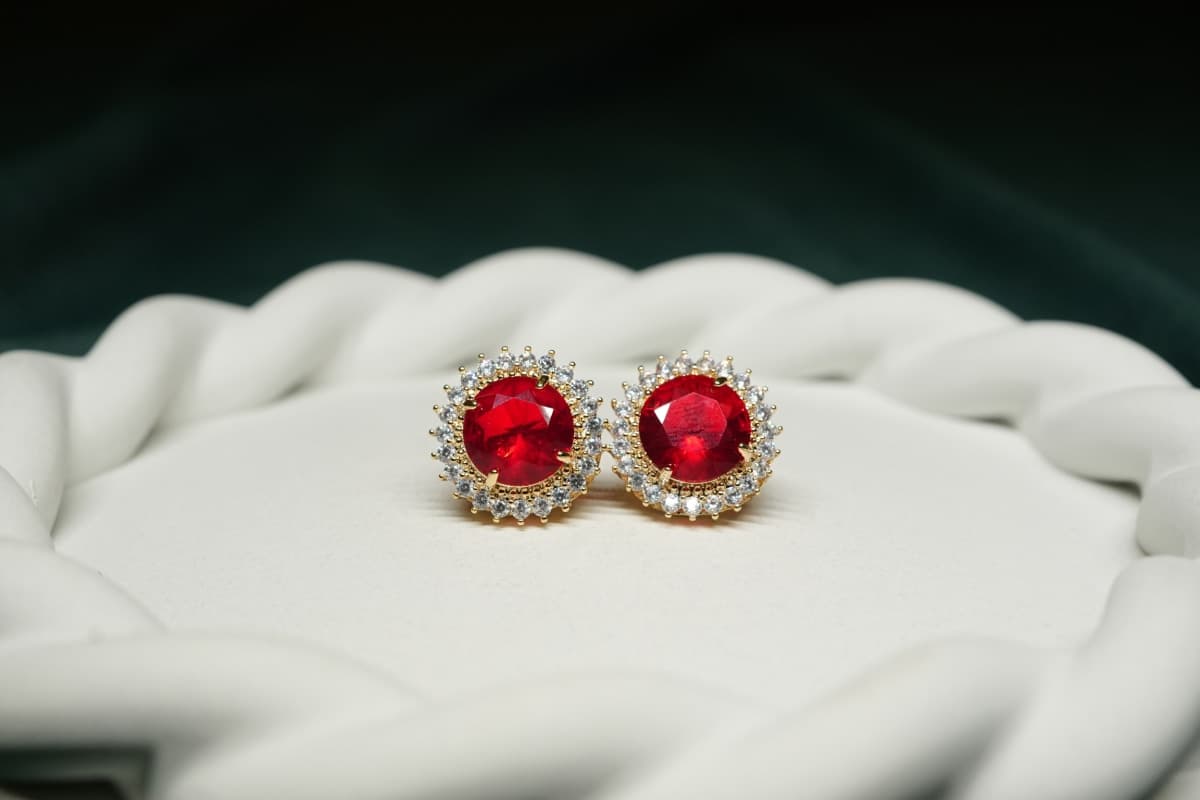 Aurora Halo Stud Earrings - view 1