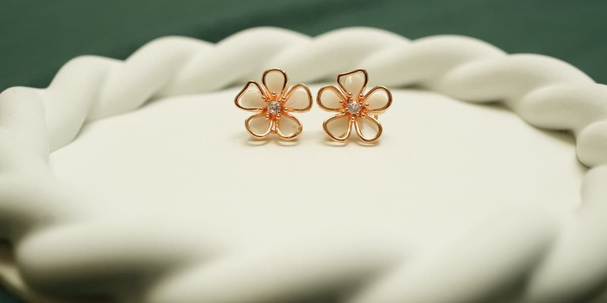Petal Grace Floral Earrings - view 1