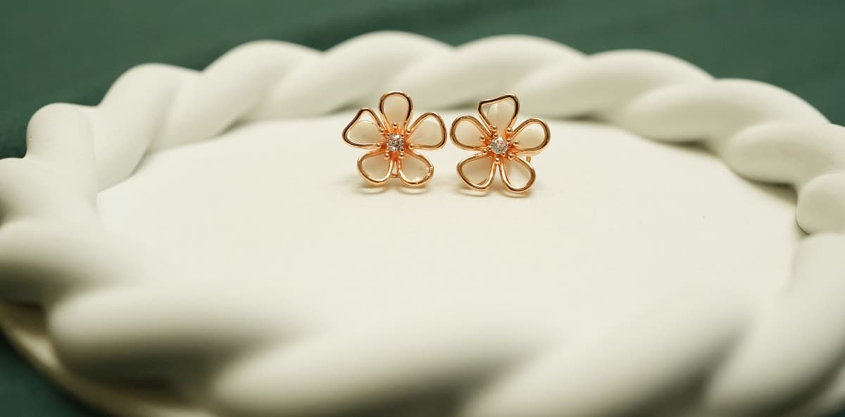 Petal Grace Floral Earrings - view 2