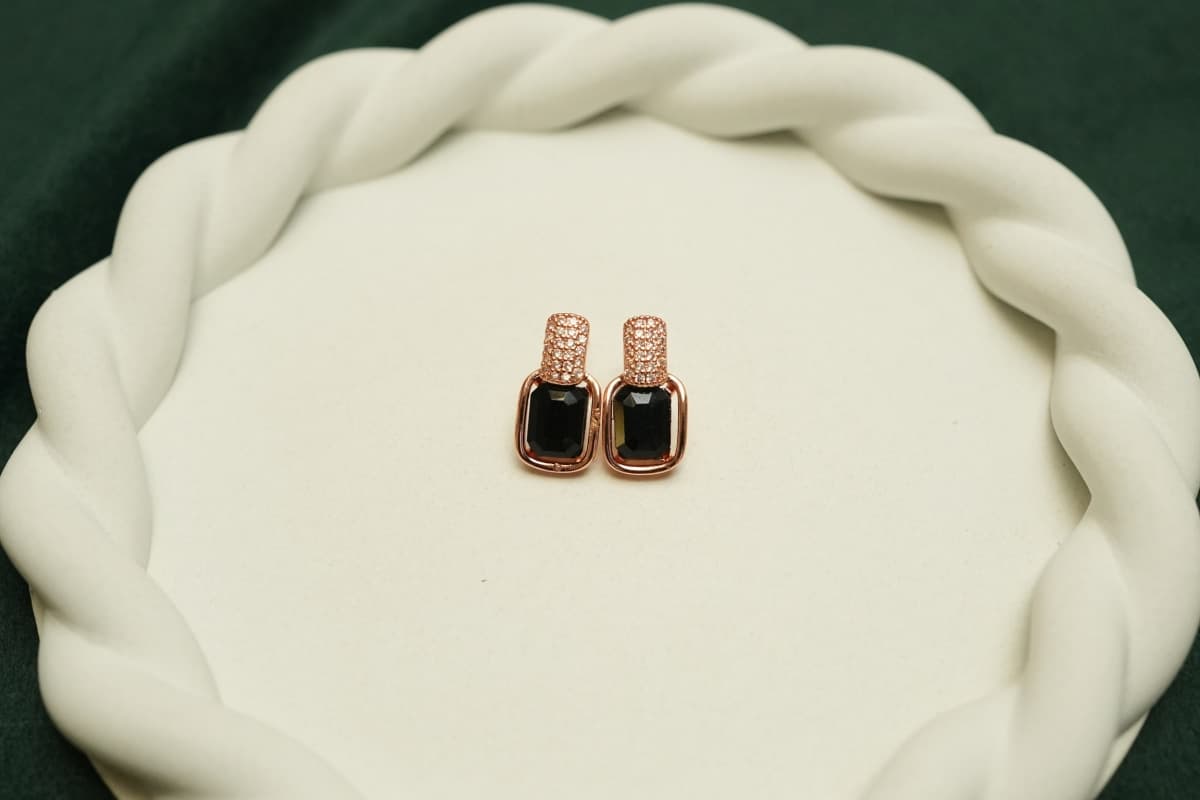 Noir Éclat Earrings - view 1