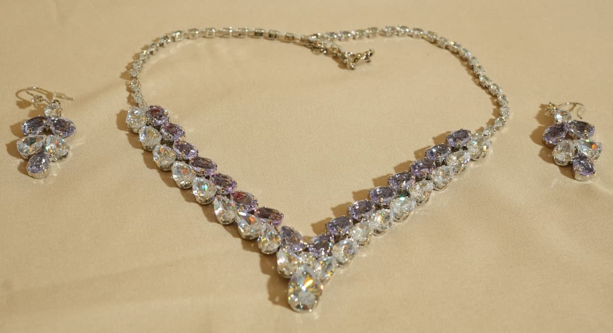 Amethyst Cascade Necklace Set - view 1