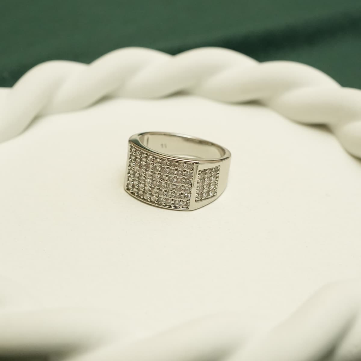 Eternal Pavé Silver Ring - view 1