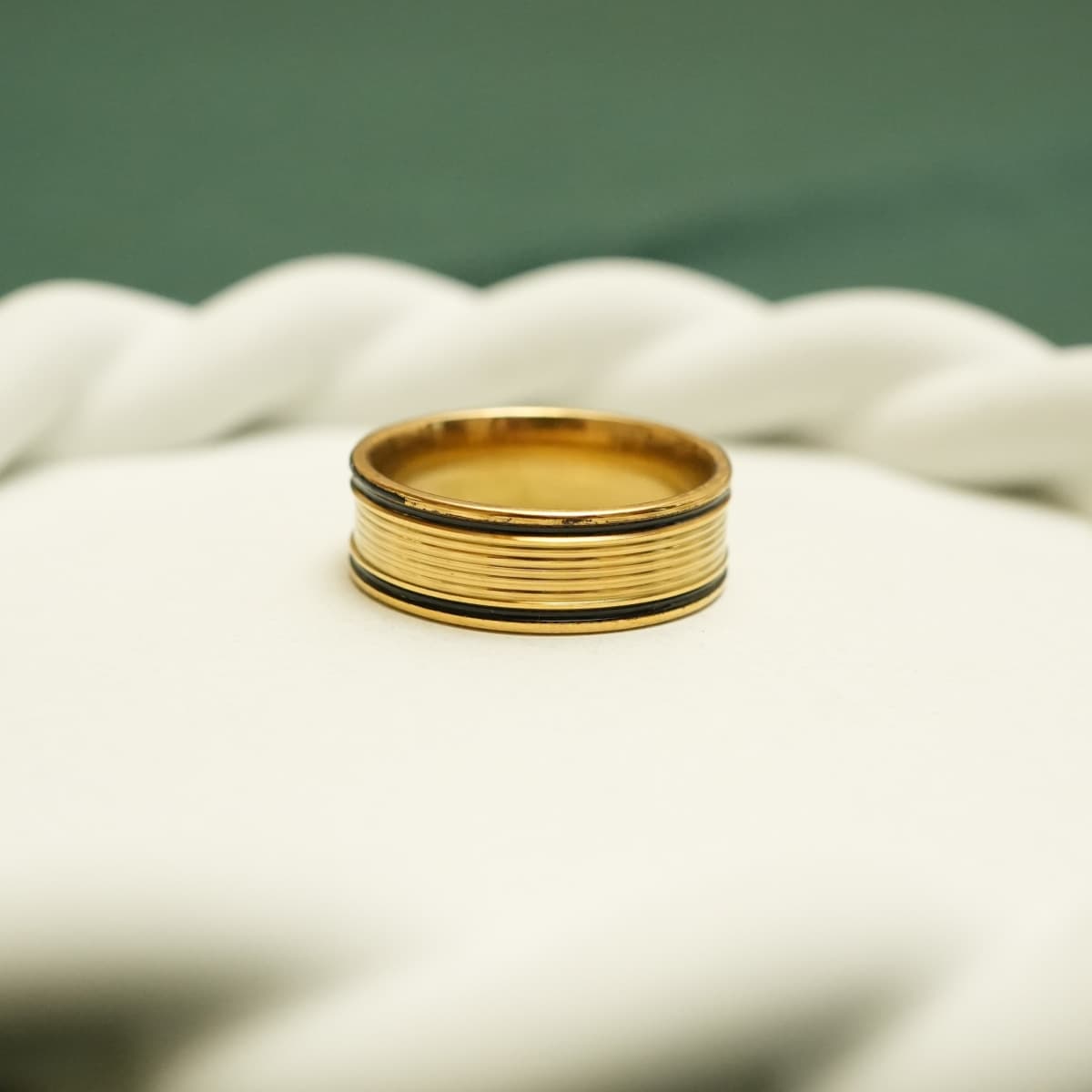 Obsidian Line Luxe Ring - view 1