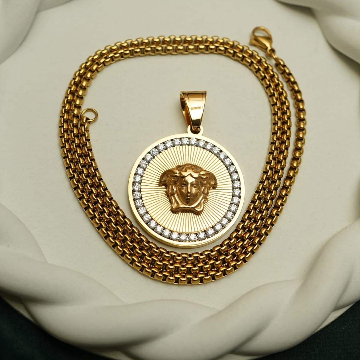 Imperial Medusa Pendant Necklace - view 1