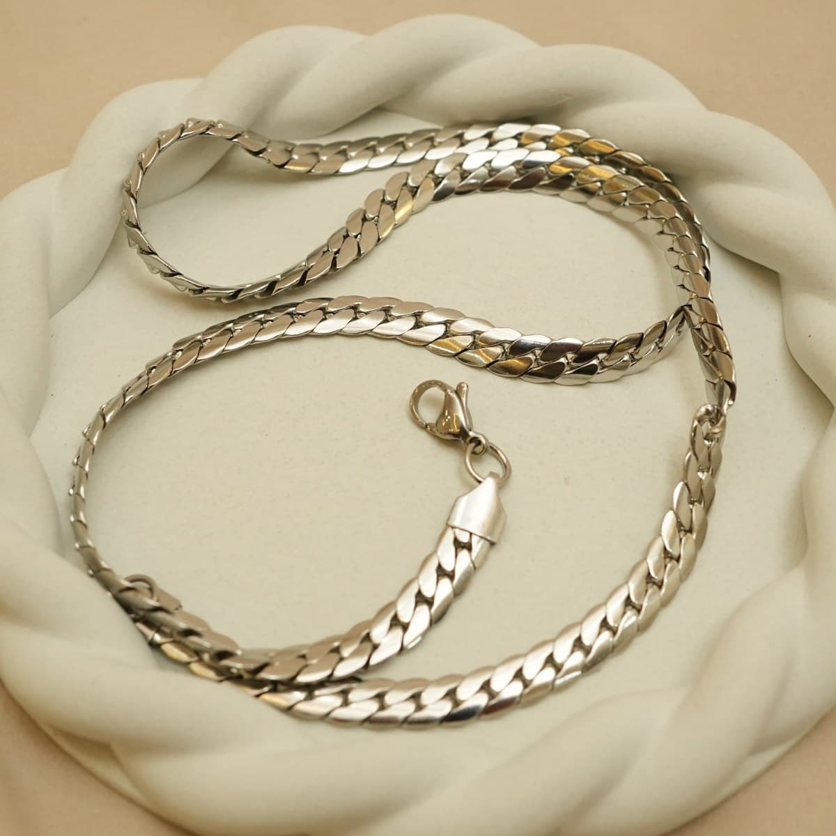 Silver Luxe Cuban Link Chain - view 1
