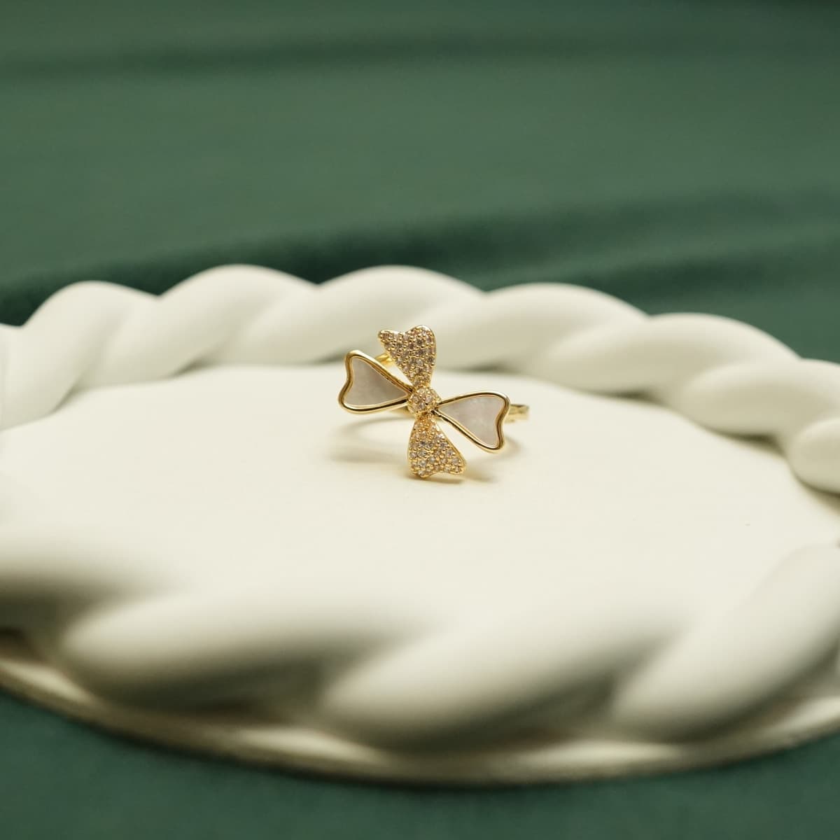 Golden Bow Grace Ring - view 1