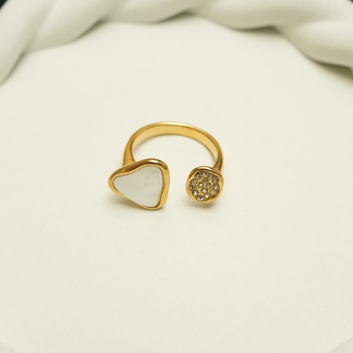 Amora Heart Duo Ring - view 1
