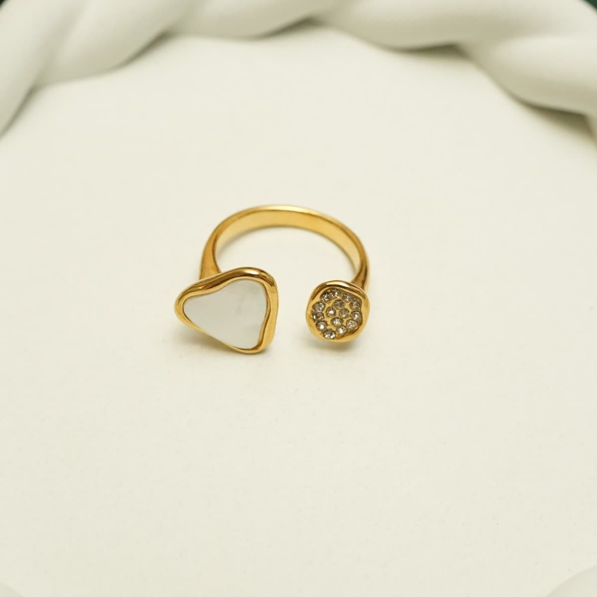 Amora Heart Duo Ring - view 2