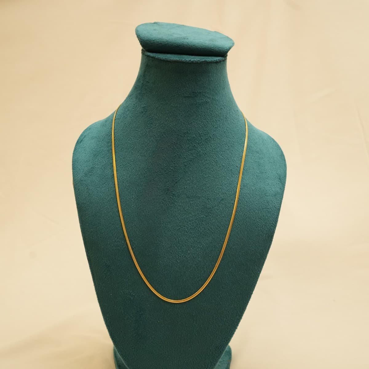 Golden Sleek Snake Chain - view 2
