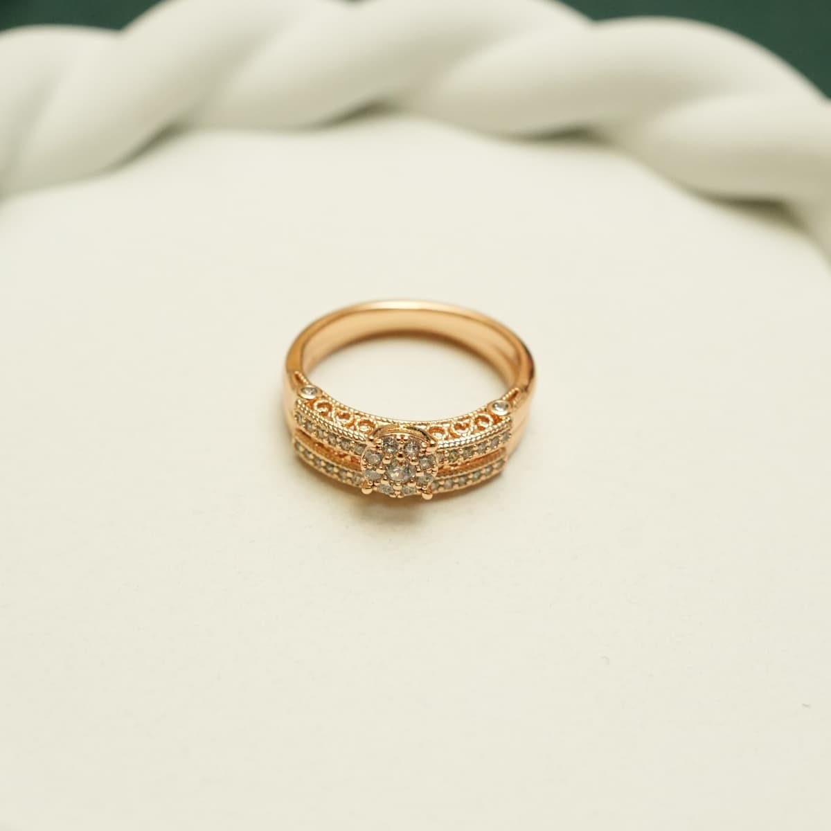 Celeste Bloom Rose Gold Ring - view 1