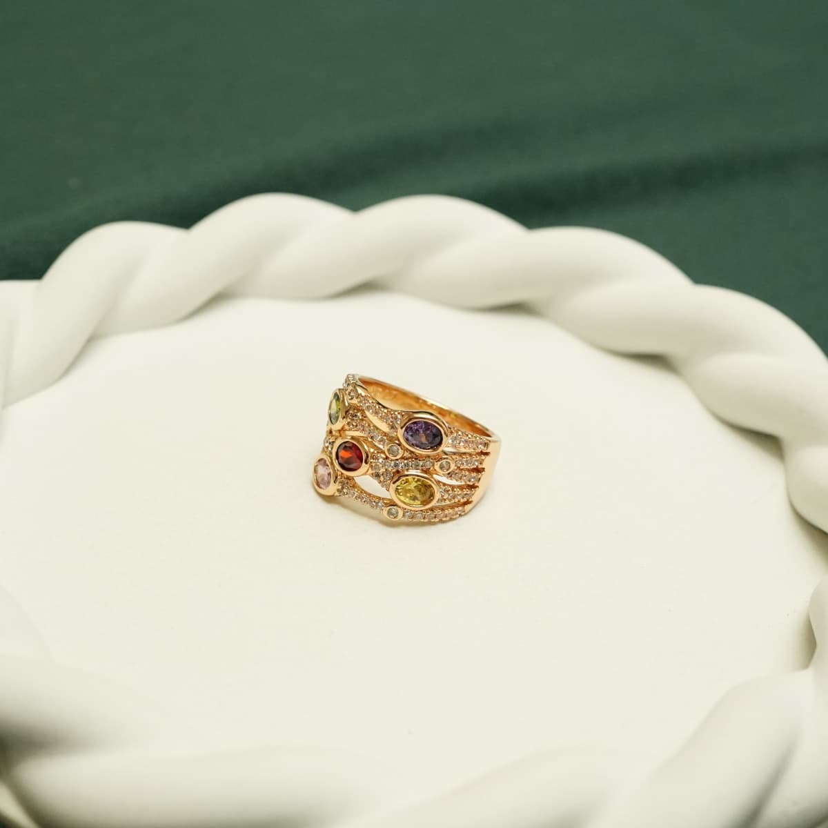Aurora Mosaic Multicolor Ring - view 1