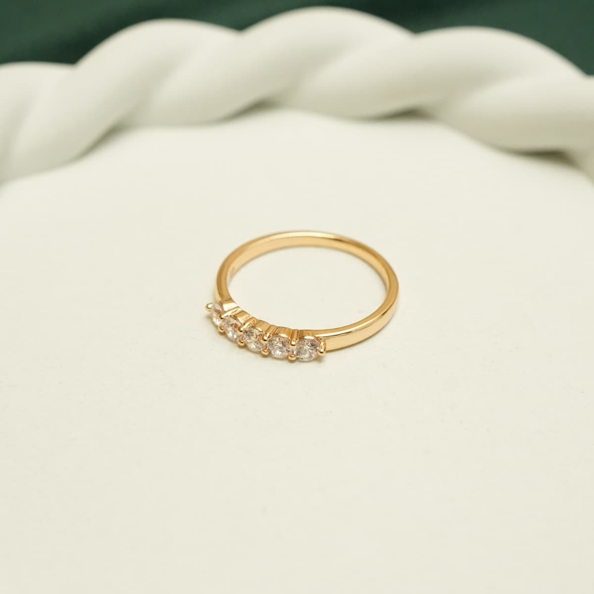 Aurelia Crystal Row Ring - view 2