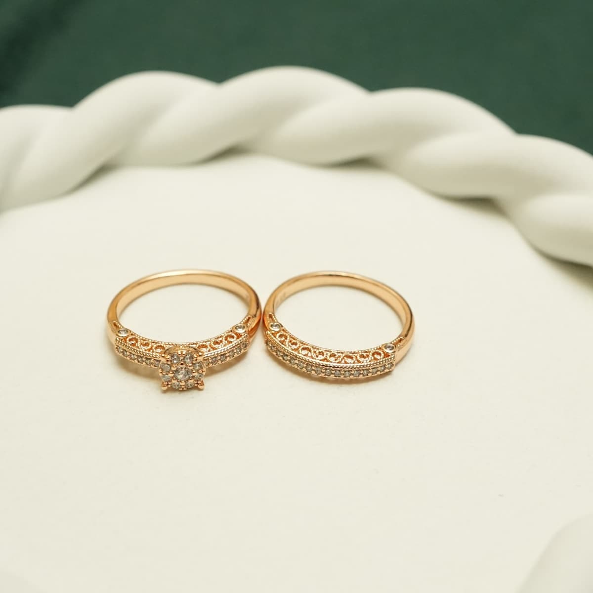 Celeste Duo Radiance Ring Set - view 2