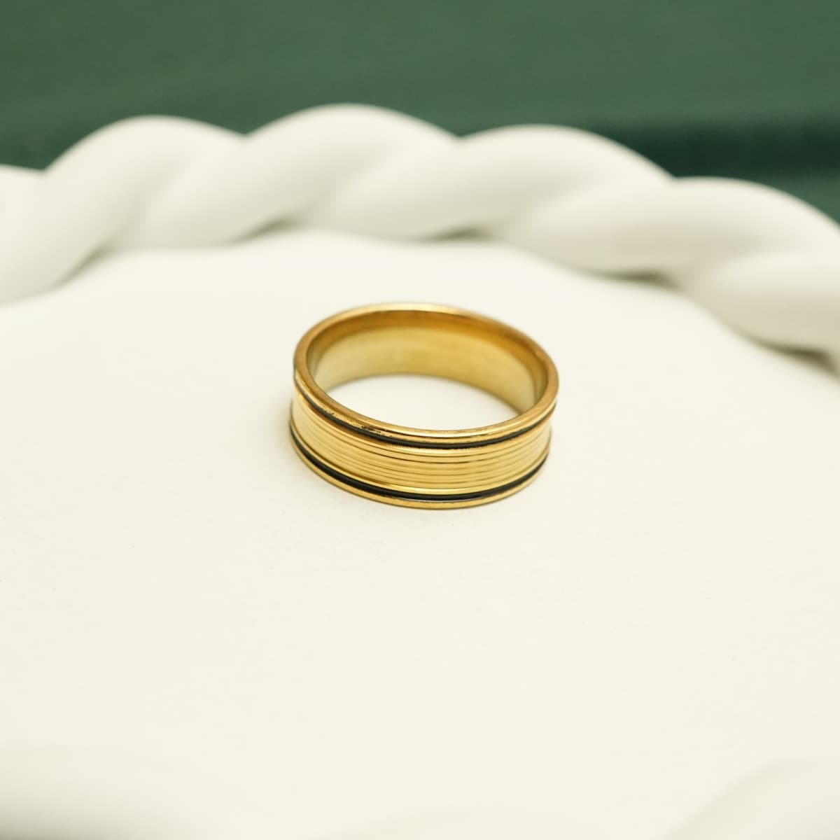 Obsidian Line Luxe Ring - view 1