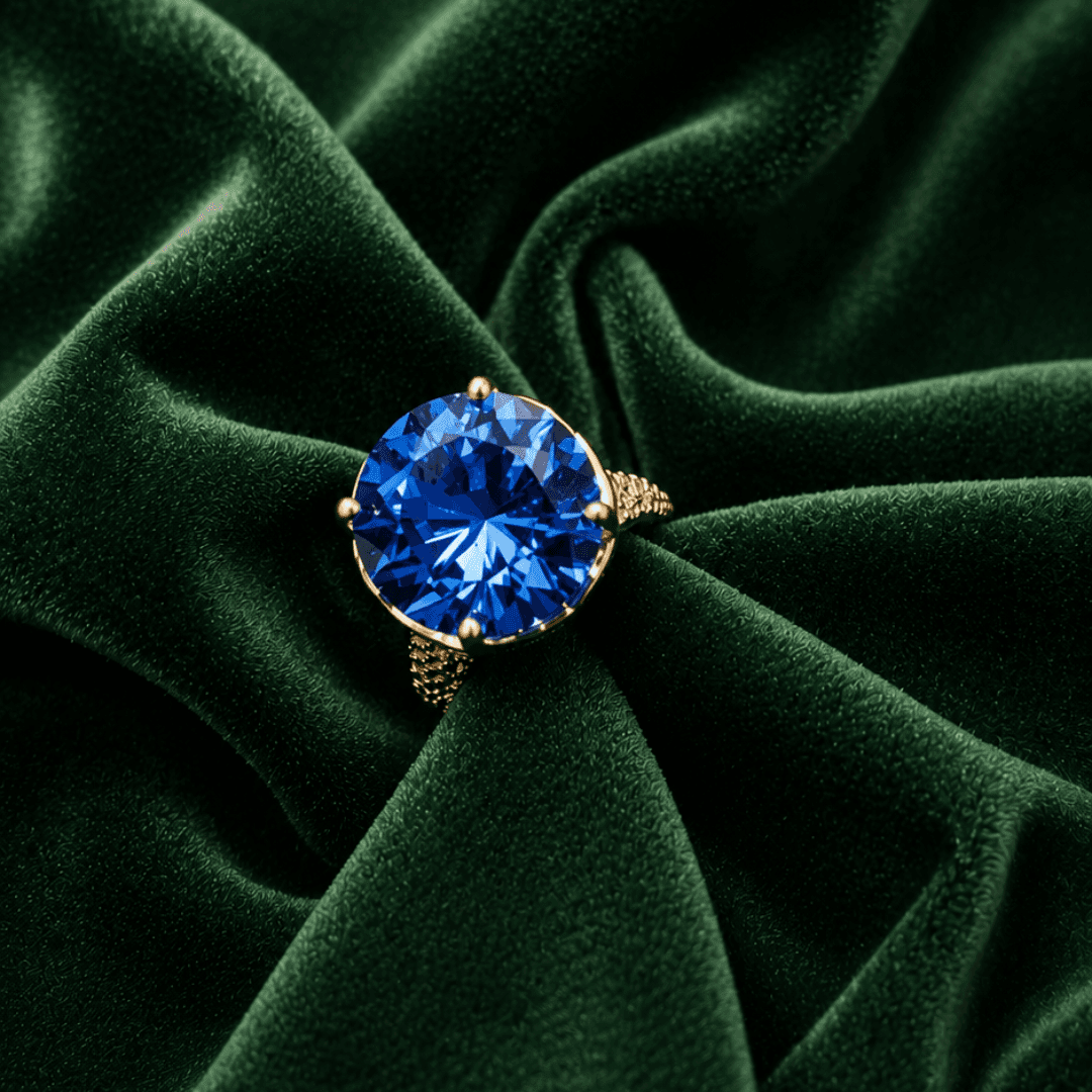 Timeless Spark Elegance Blue Ring - view 1