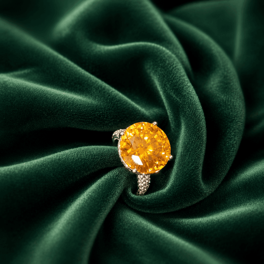 Timeless Spark Elegance Yellow Ring - view 1