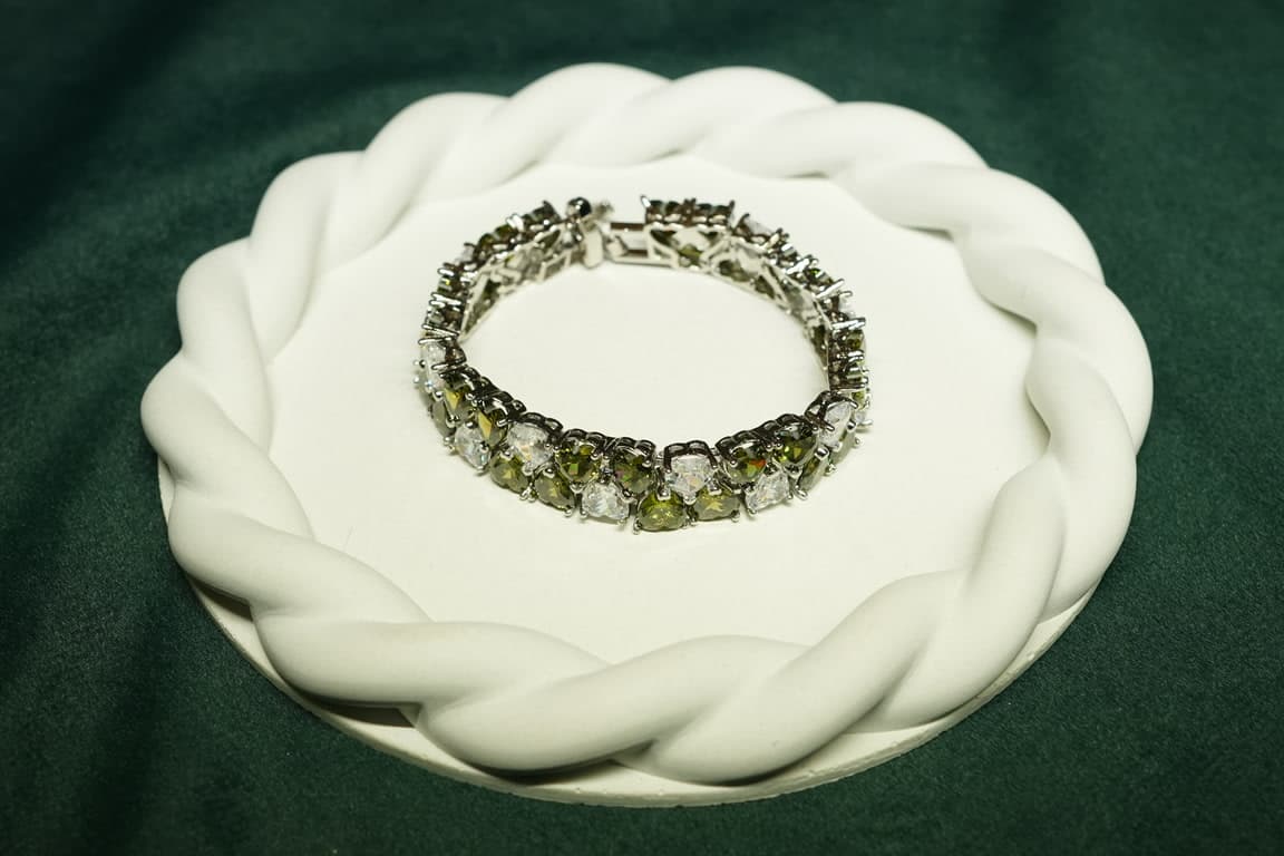 Heart Prism Tennis Bracelet - view 2