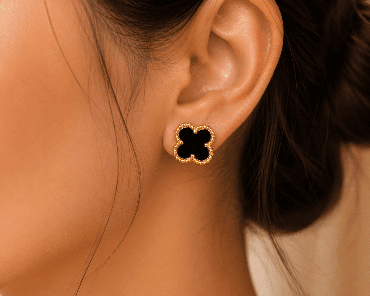 Noor-e-Luck Gold Plated Earrings - view 2