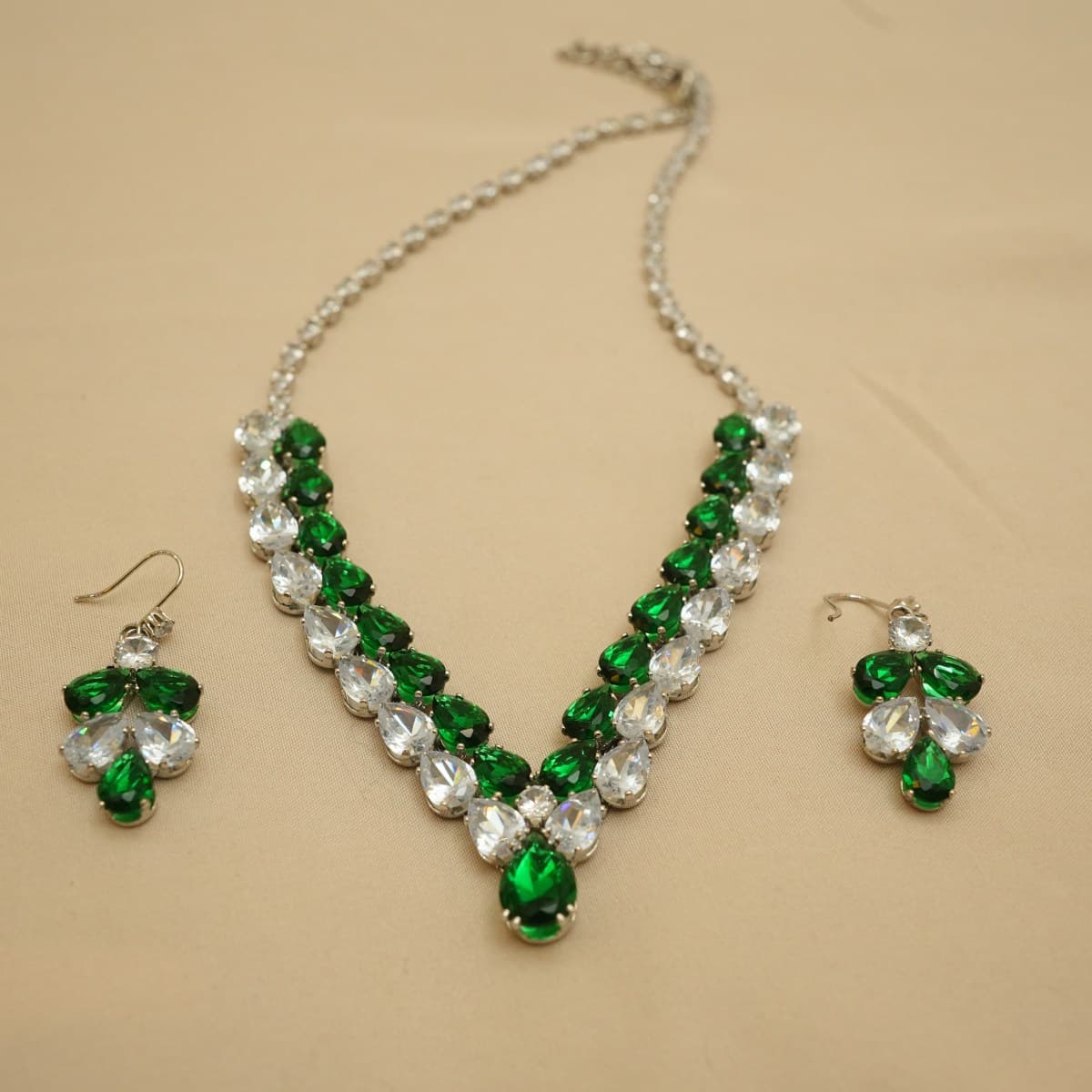 Sapphire Cascade Necklace Set - view 6