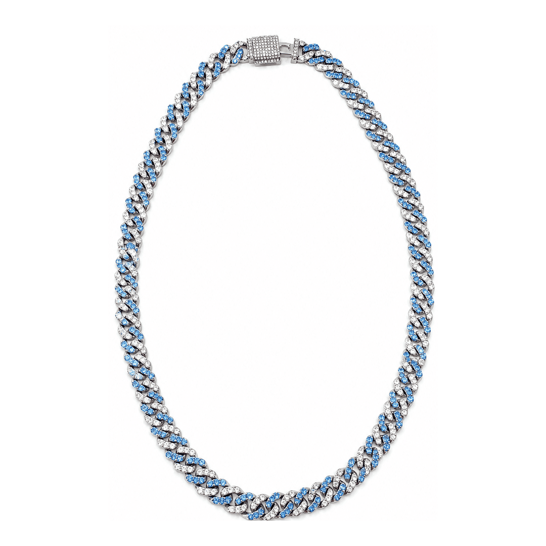Azure Iced Cuban Link Chain - view 1