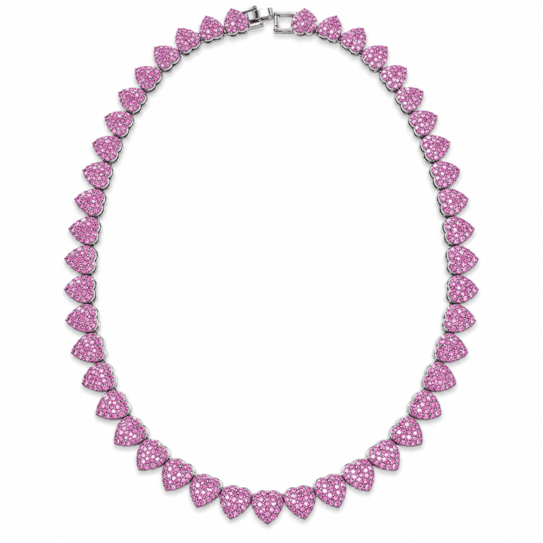 Blush Pink Heart Chain - view 1