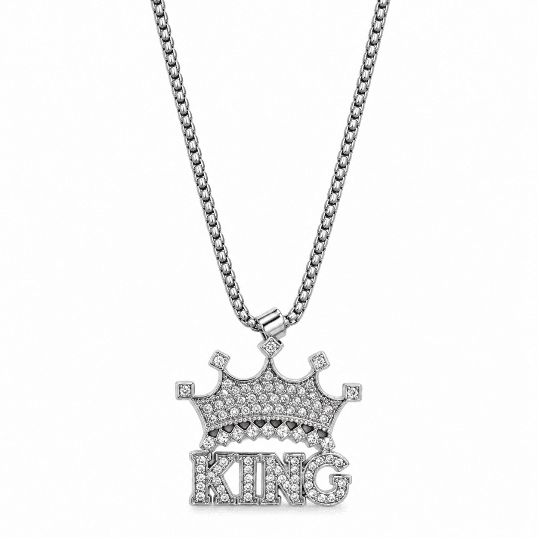 Imperial King Crown Box Chain Pendant - view 1