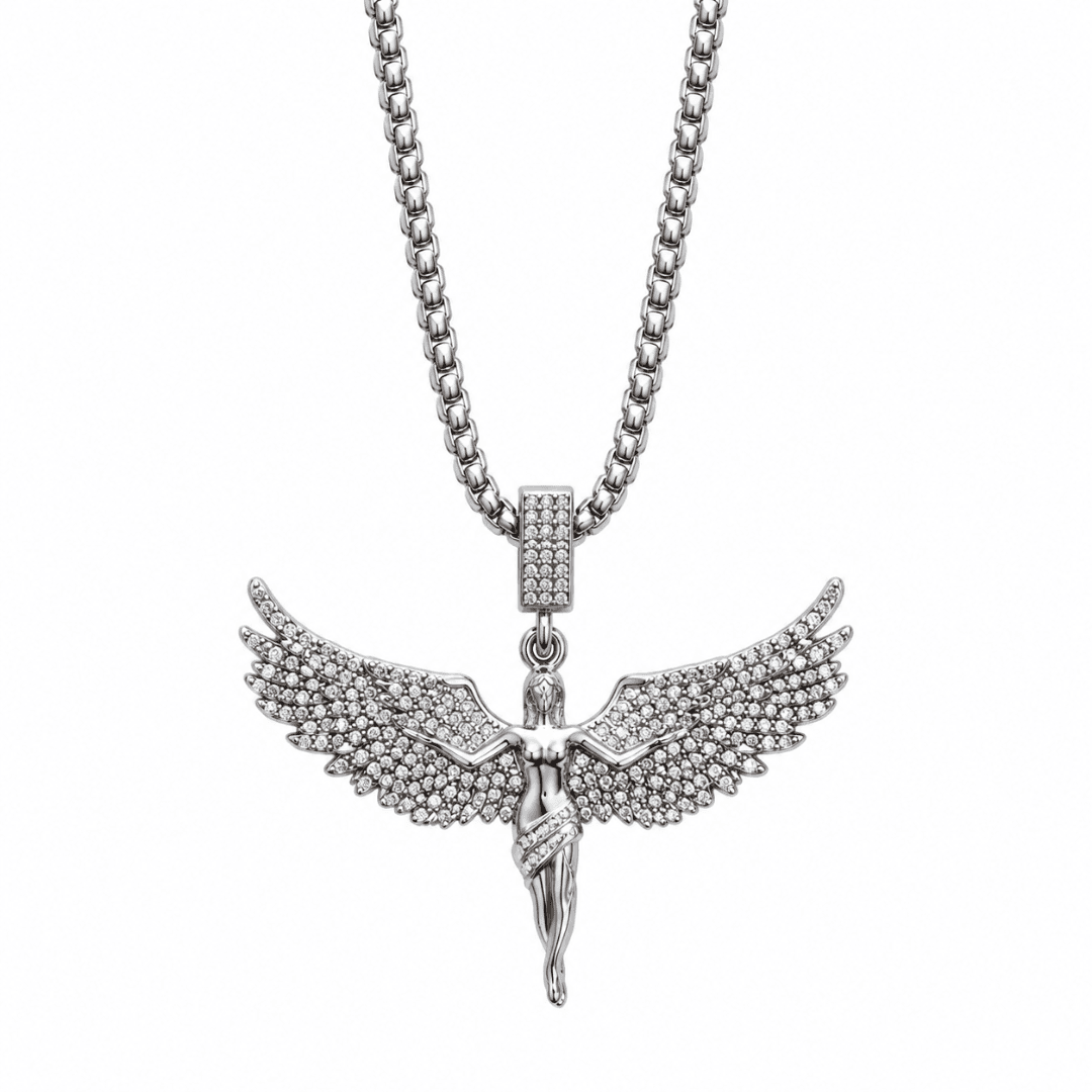 Guardian Angel Wings Chain Pendant - view 1