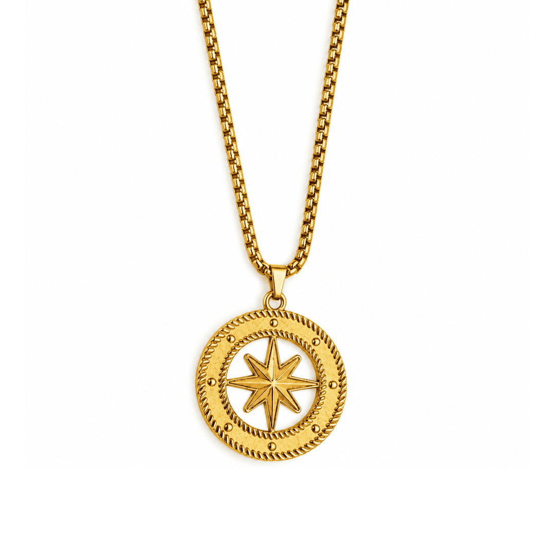 Vanguard Compass Star Box Chain Pendant - view 1