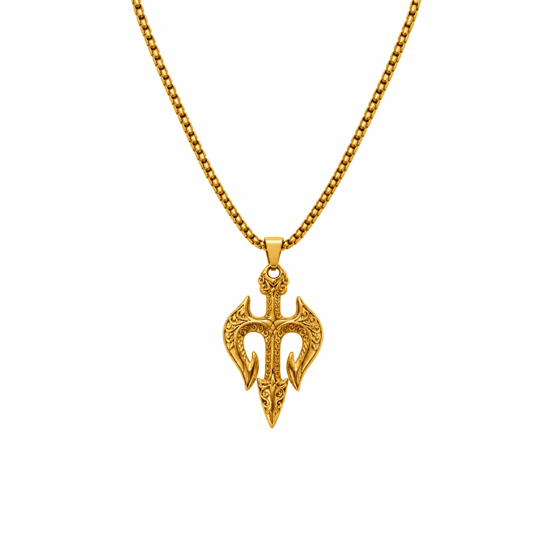 Sacred Trishul Box Chain Pendant - view 1